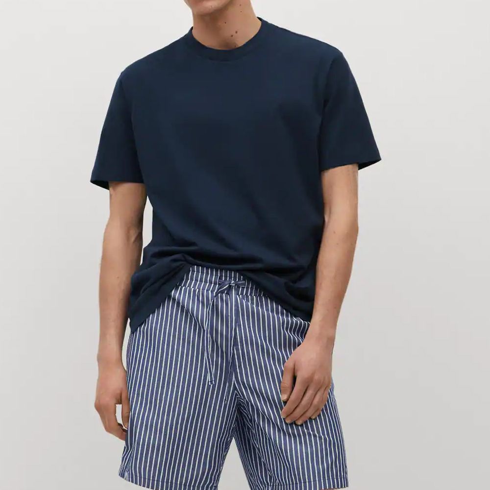 ست تی شرت و شلوارک مردانه مانگو مدل DN077ILL -  - 8