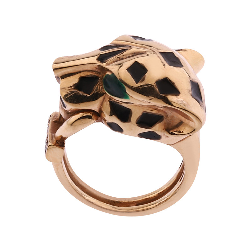 انگشتر طلا 18 عیار زنانه با طرح کارتیه صلاحی گلد مدل 8239 سایز 62