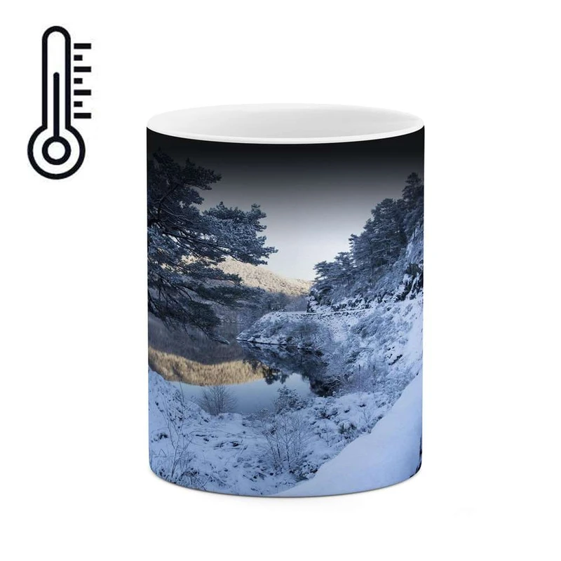 ماگ حرارتی کاکتی مدل منظره برفی کد mgh15045