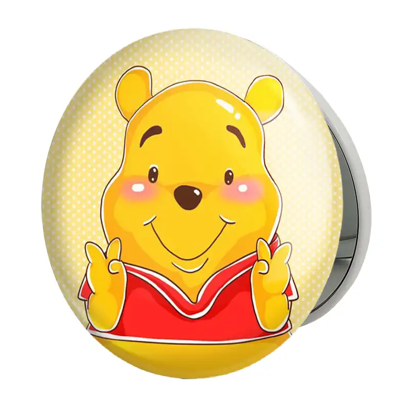 آینه جیبی خندالو طرح خرس پو Winnie The Pooh مدل تاشو کد 1598