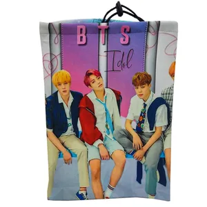 دستمال سر و گردن مدل تو خز طرح BTS