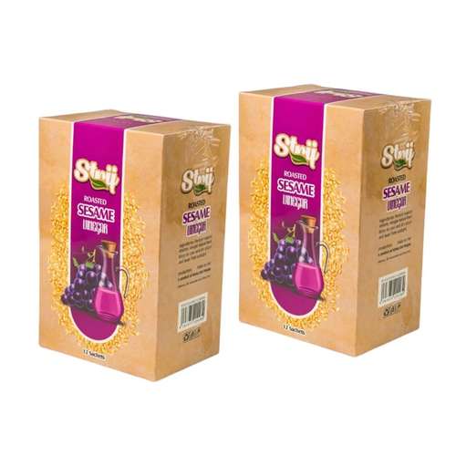 کنجد برشته سرکه نمکی استریج دو بسته 12 عددی