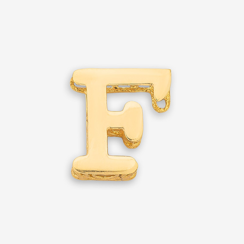 آویز گردنبند طلا 18 عیار زنانه گالری طلای مهرسین طرح حرف F