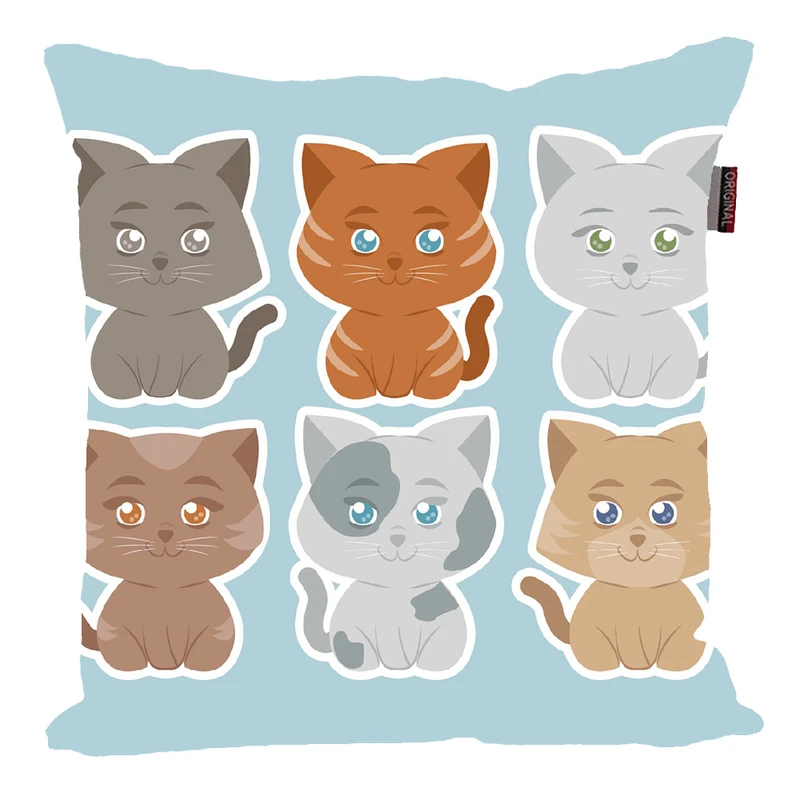 کوسن ناریکو مدل فانتزی طرح گربه کد 01076