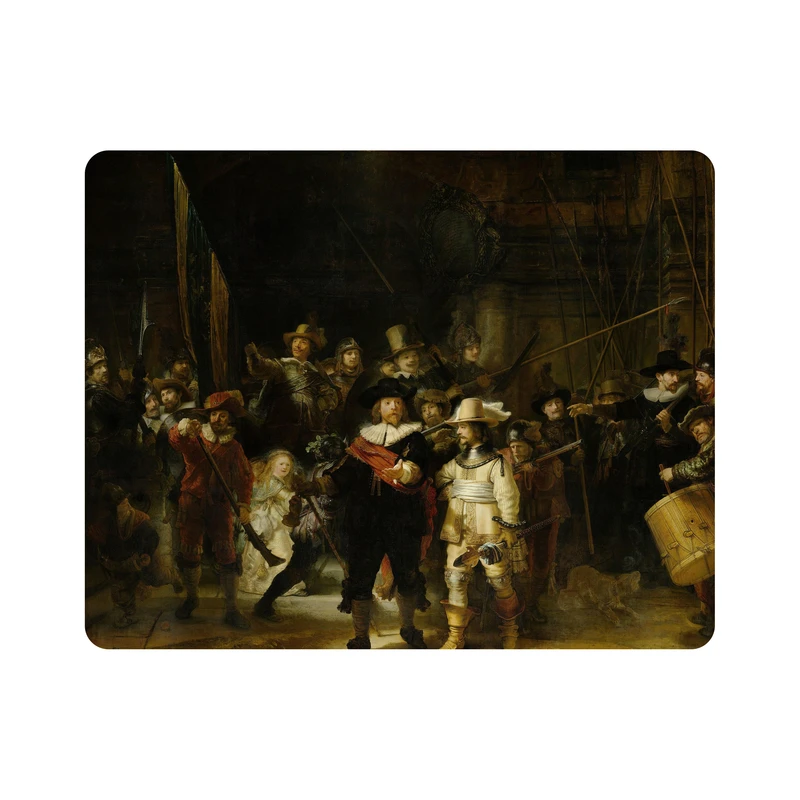 ماوس پد مدل m3028 طرح نقاشی نگهبان شب از رامبرانت نقاشی