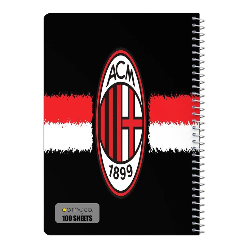دفتر شطرنجی 100 برگ سیمی کارنیکا طرح آ.ث. میلان AC Milan کد 73886