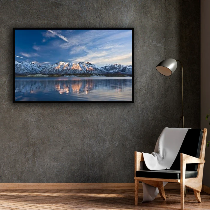 تابلو نوری بکلیت طرح منظره زمستانی مدل B-D1486