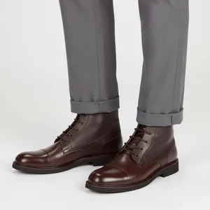 نیم بوت مردانه چرم مشهد مدل j6162