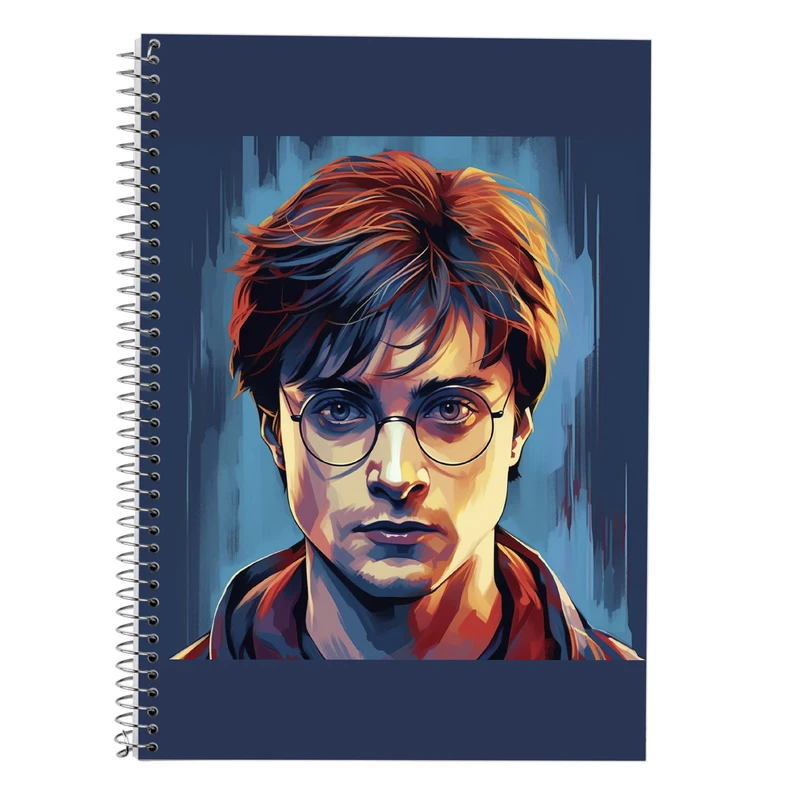 دفتر زبان 50 برگ مدوپد مدل دوخط طرح هری پاتر harrypotter کد DF10334