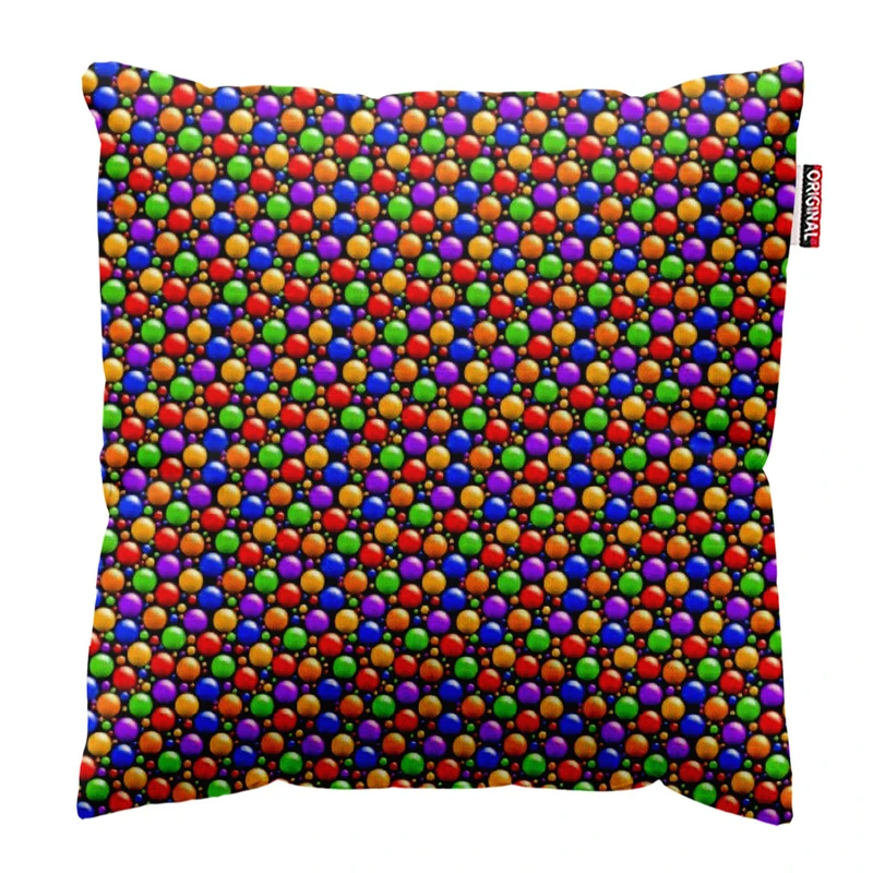 کوسن پاد آفرین طرح دایره رنگی کد 1332 سایز 30*30 سانتی متر