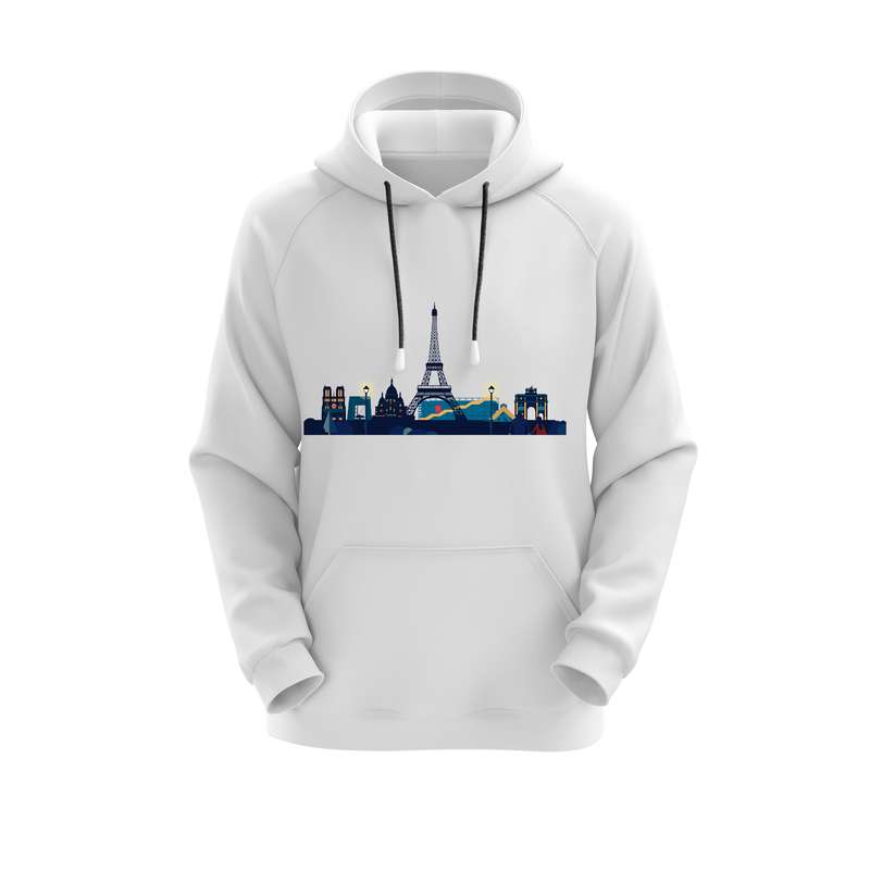 هودی زنانه مدل پاریس کد J281 رنگ سفید