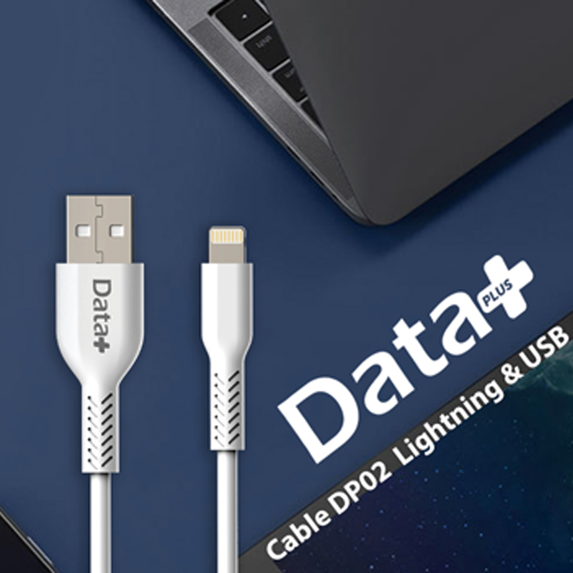 کابل تبدیل USB به لایتنینگ دیتا پلاس مدل DP02 طول 1 متر