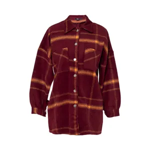 پالتو زنانه بنیس مدل لیا رنگ زرشکی