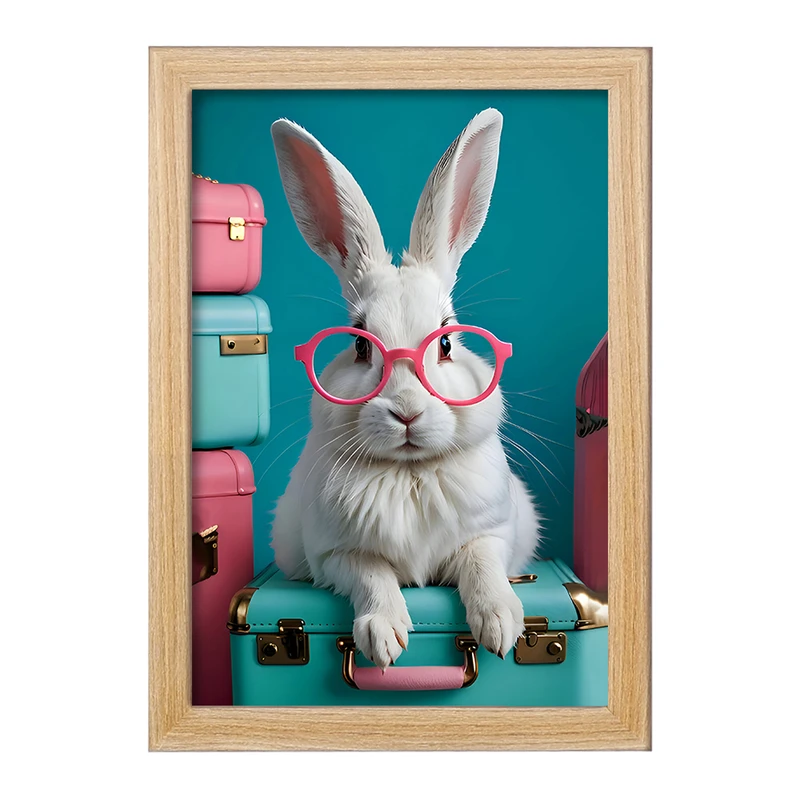 تابلو خندالو مدل خرگوش بامزه کد F8448