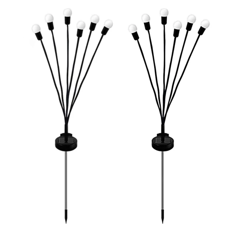 چراغ پارکی خورشیدی مدل گل شب تاب بسته 2 عددی 