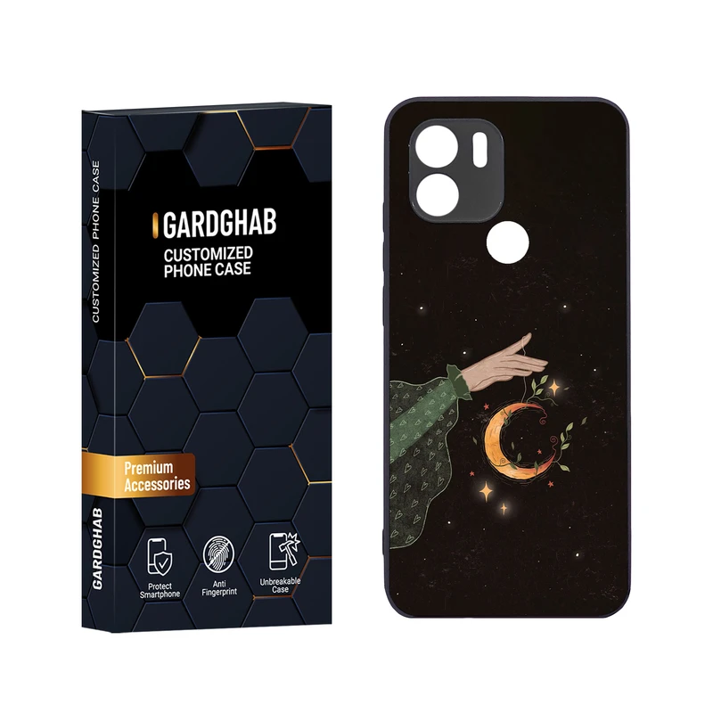 کاور گارد قاب مدل دور ژله ای هنری مناسب برای گوشی موبایل شیائومی Redmi A1 Plus / A2 Plus / Poco C50 / Poco C51
