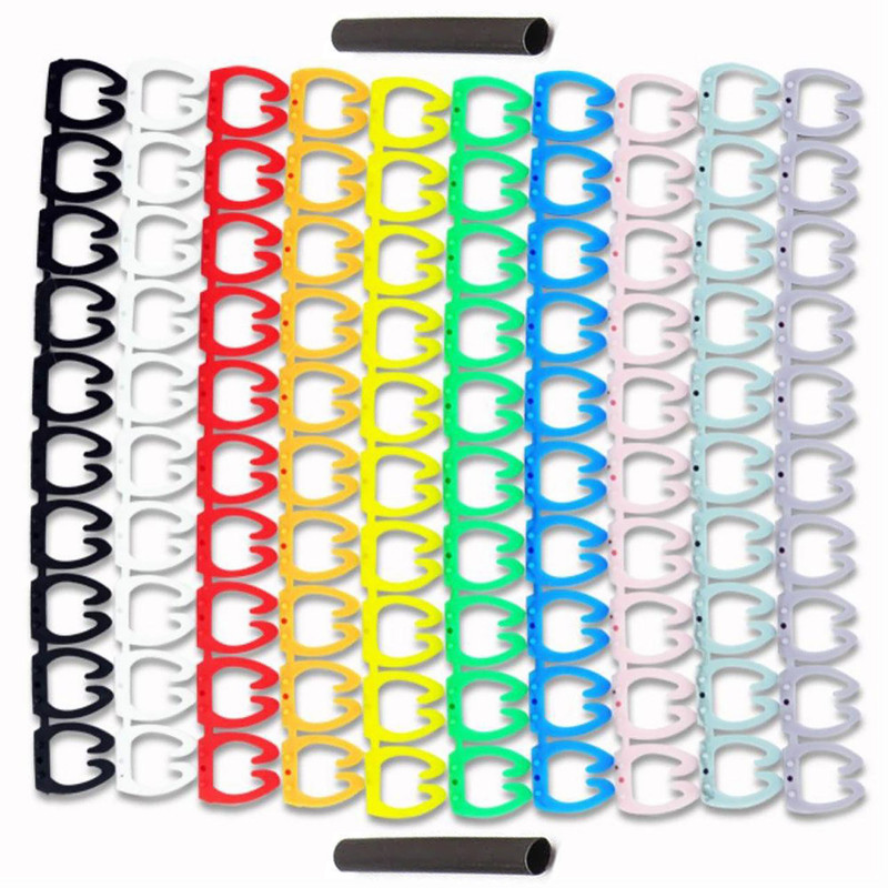 گیره علامت گذاری سیم و کابل مدل OU YASEN بسته 100 عددی