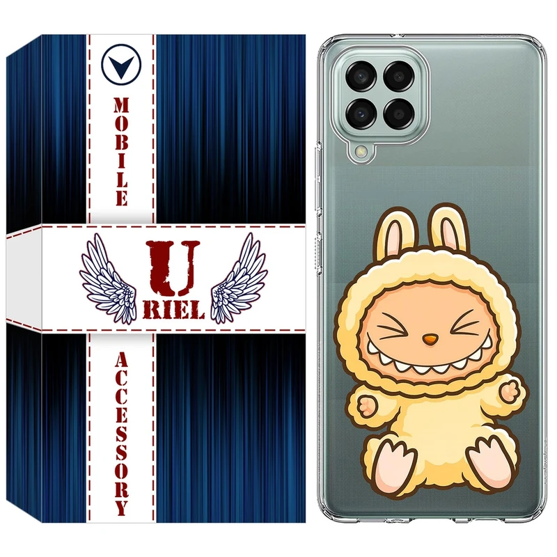 کاور یوریل مدل Clear کد 135 طرح لبوبو Labubu مناسب برای گوشی موبایل سامسونگ Galaxy A12 / A12 Nacho / M12