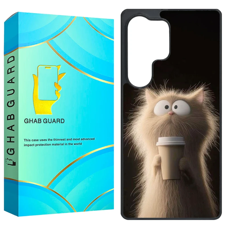 کاور قاب گارد طرح گربه مدل GS25U مناسب برای گوشی موبایل سامسونگ Galaxy S25 Ultra
