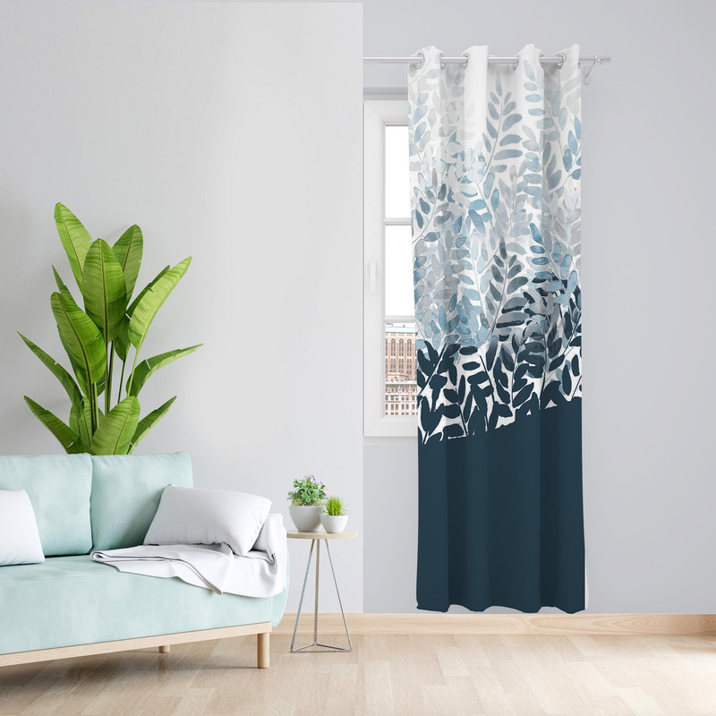 پرده مدل برگ مخمل پانچی کد 1053 سایز 140x200 سانتی متر