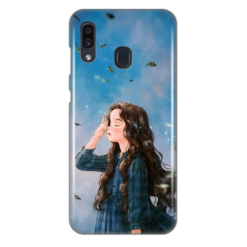 کاور طرح دختر و باد کد DIMO-037 مناسب برای گوشی موبایل سامسونگ Galaxy A30 / Galaxy A20