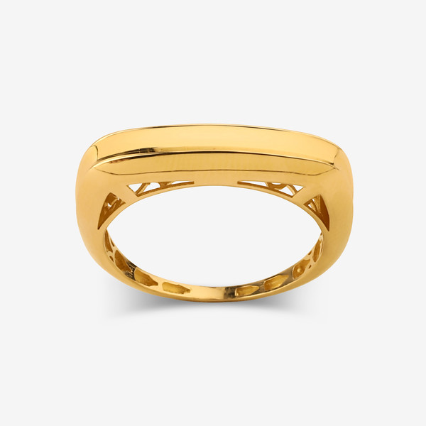 انگشتر طلا 18 عیار زنانه گلدم مدل R345006 سایز 56