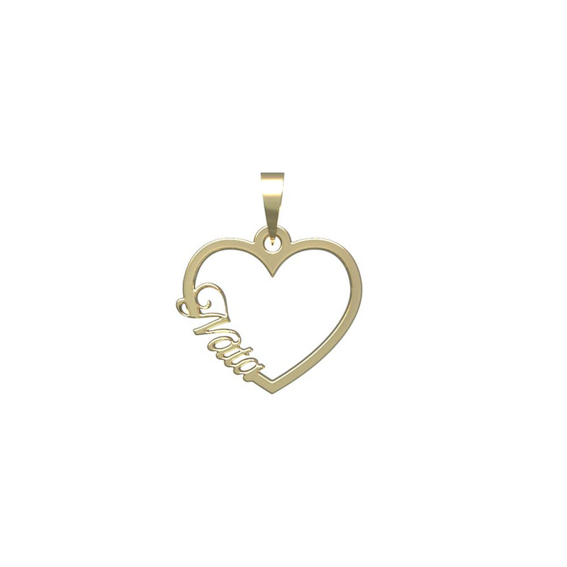 آویز گردنبند طلا 18 عیار زنانه مدوپد مدل اسم ناتا nata کد PB1-10516