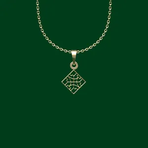 گردنبند طلا 18 عیار زنانه مدوپد مدل هندسی کد FF2-1-1041