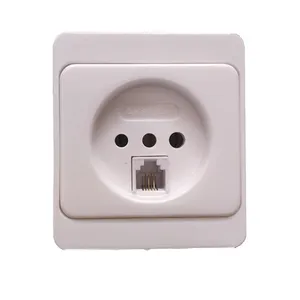 پریز تلفن اخگر الکتریک کد T-102