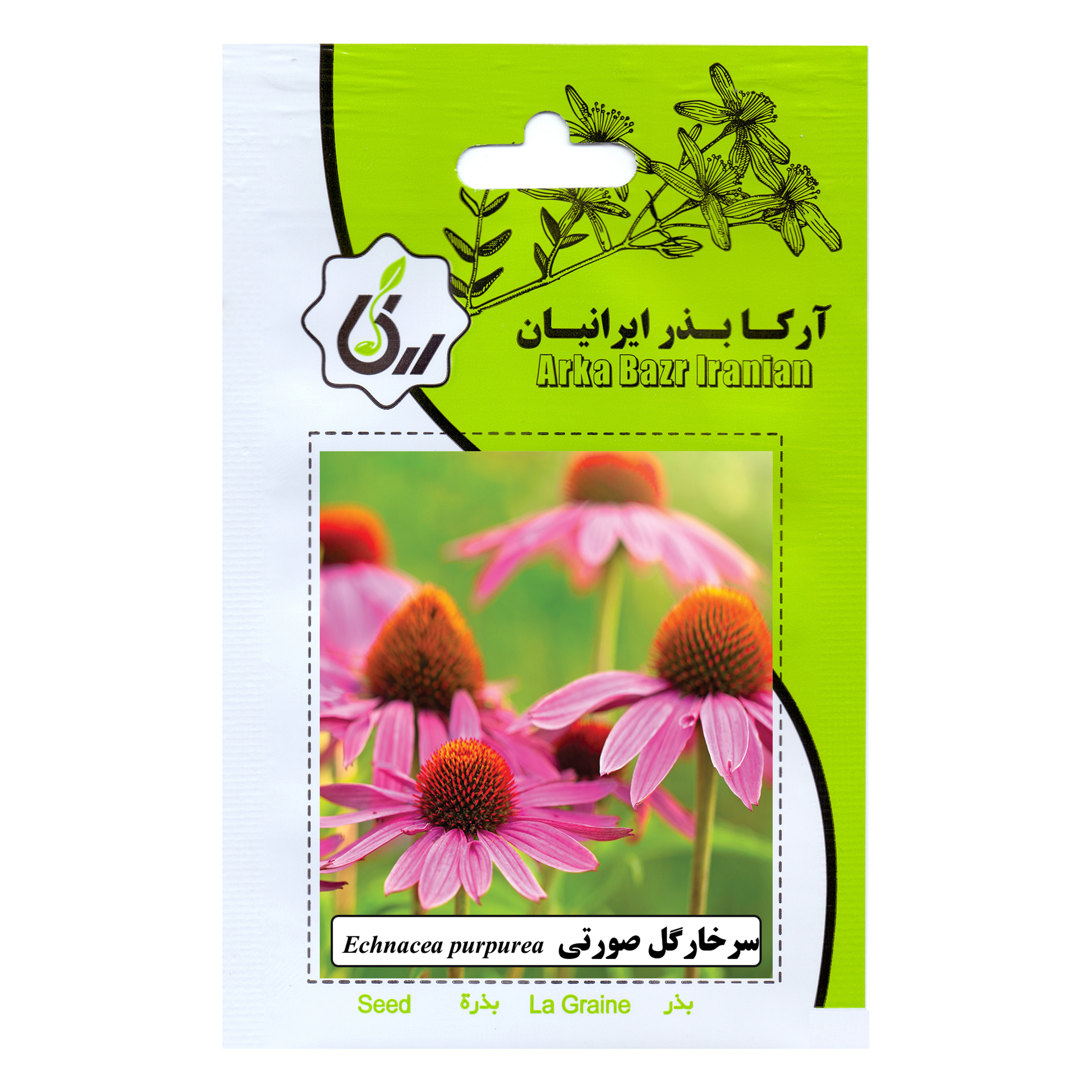 بذر گل سرخارگل صورتی آرکا بذر ایرانیان کد 88-ARK