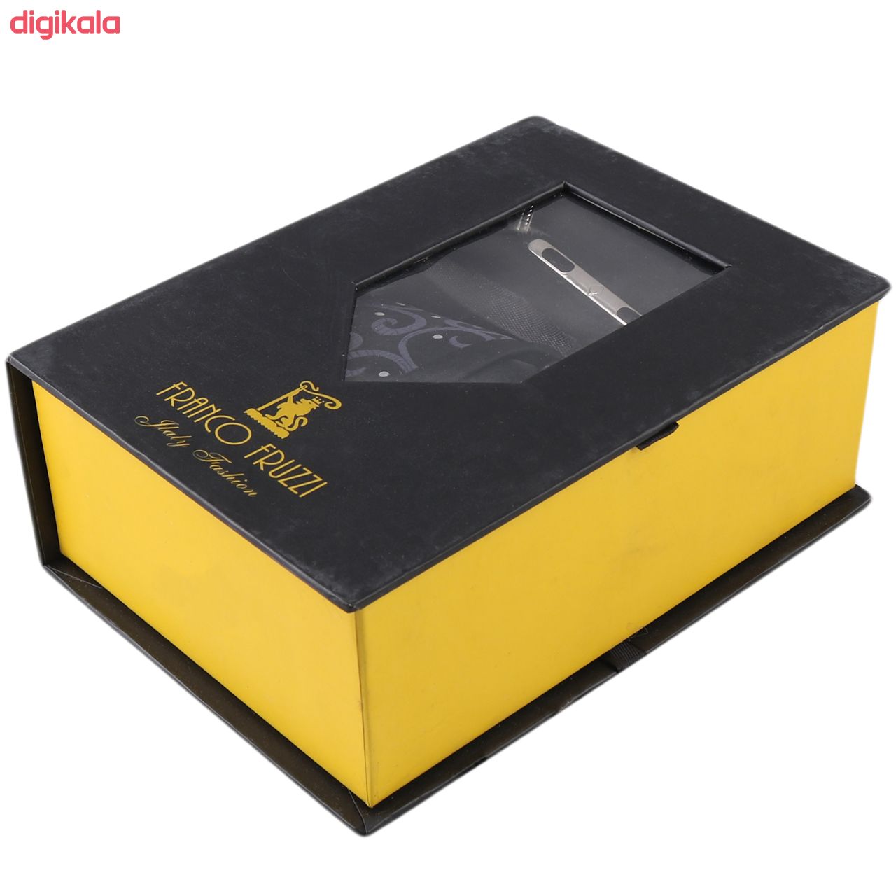 ست کراوات و دستمال جیب و دکمه سردست مردانه فرانکو فروزی مدل F-101808 main 1 6