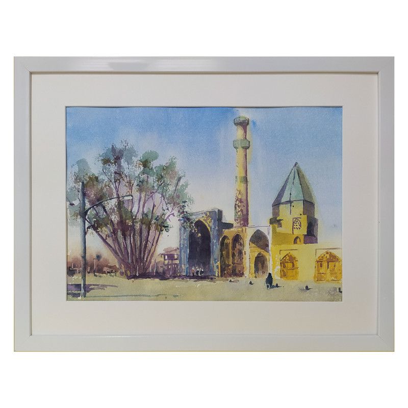 تابلو نقاشی آبرنگ طرح مسجد جامع نطنز کد 55