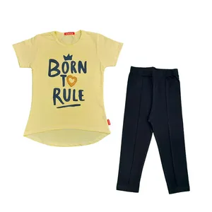 ست تی شرت و شلوار دخترانه یونیکو مدل Born To Rule