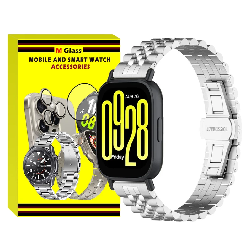 بند ام‌گلس مدل RLX MG TW مناسب برای ساعت هوشمند شیائومی Redmi Watch 5 Active / Redmi Watch 5 Lite