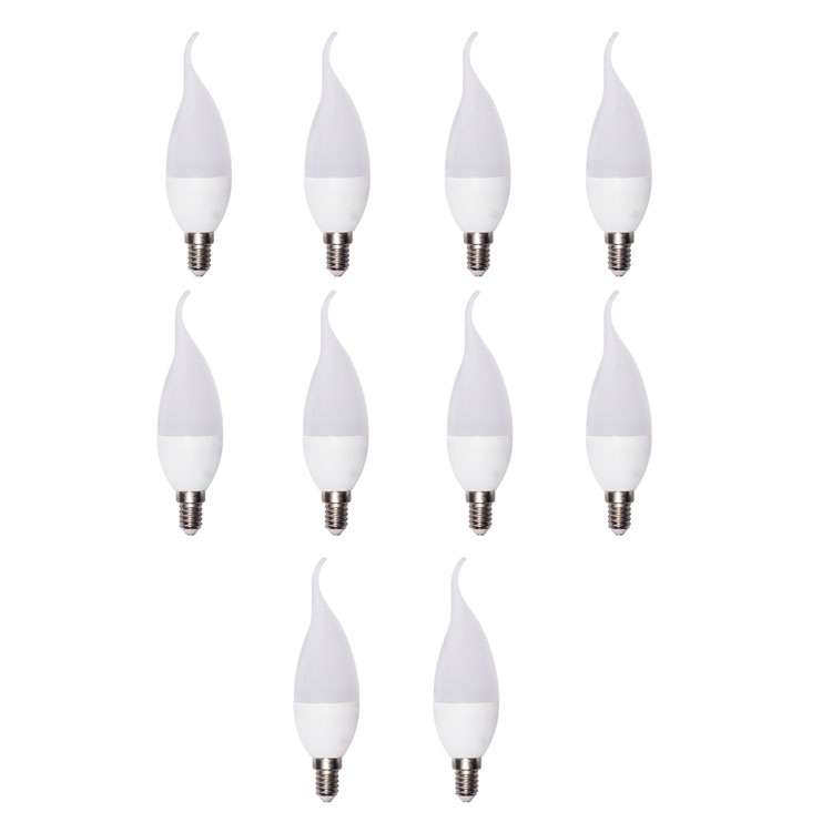 لامپ 7 وات دریان نور مدل اشکی کد ZS-3001 پایه E14 مجموعه 12 عددی
