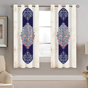 پرده نیروانا طرح سنتی مدل هازان کد 8450 سایز 140×200 سانتی متر