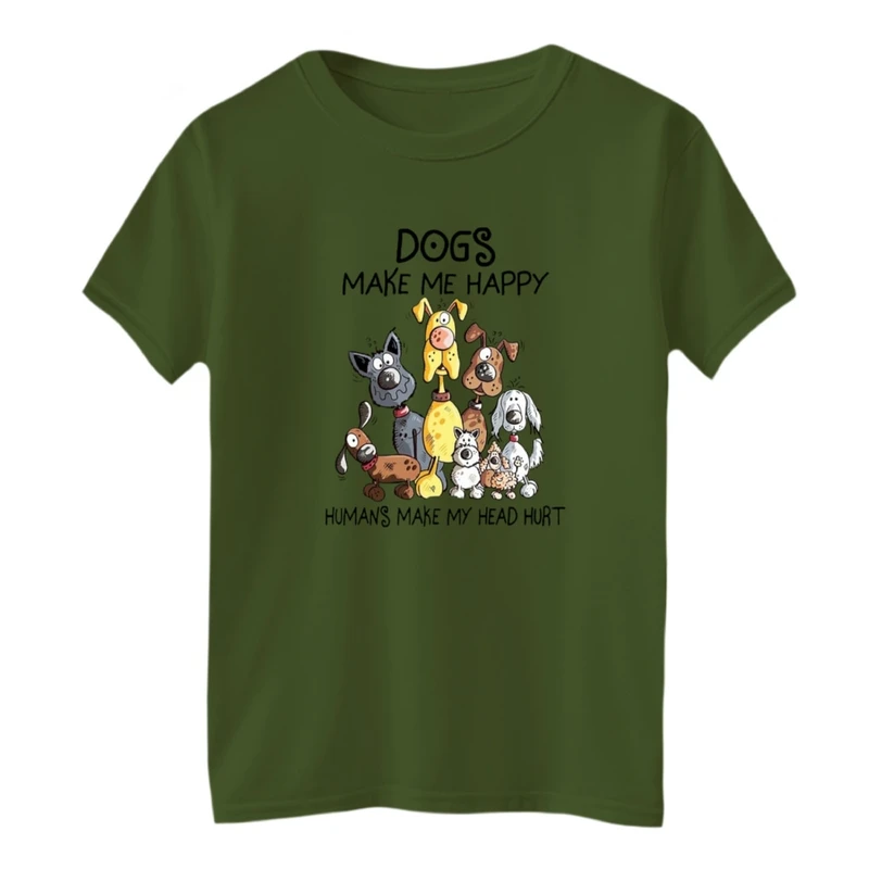 تی‌شرت آستین کوتاه لانگ بچگانه مدل سگ ها