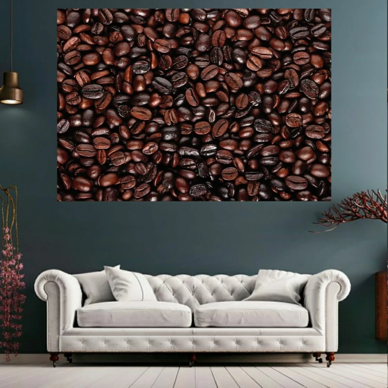 پوستر مدل بک لایت طرح دانه های قهوه کد BK1114