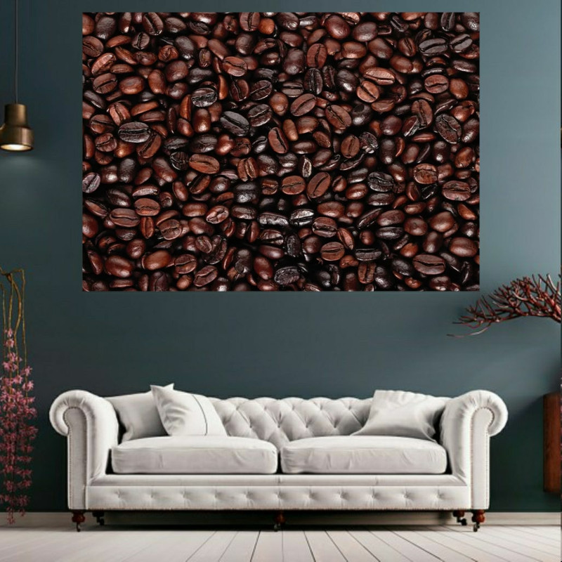 پوستر مدل بک لایت طرح دانه های قهوه کد BK1114