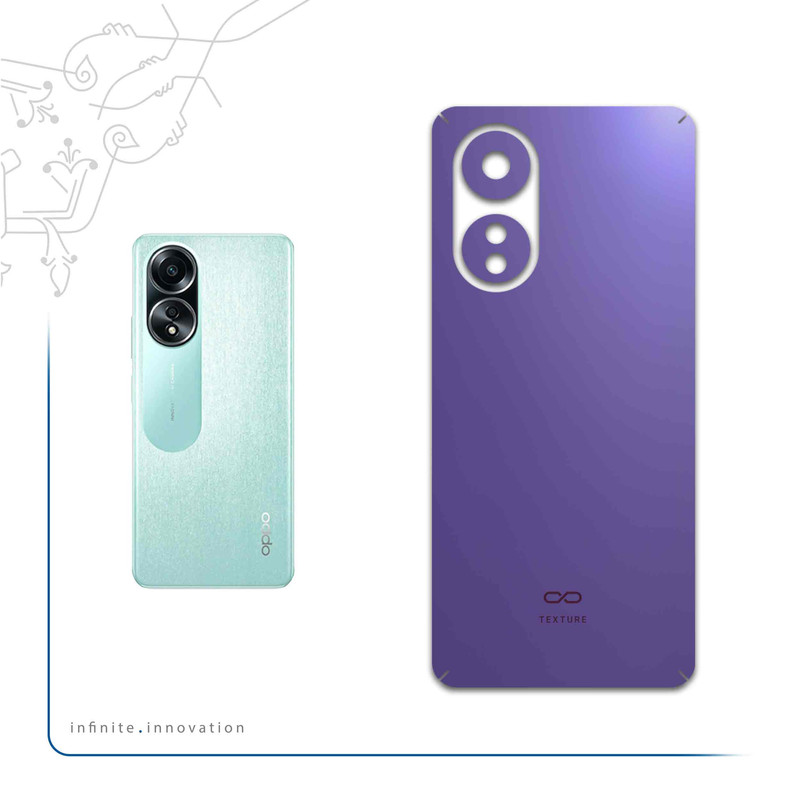 برچسب پوششی ماهوت مدل Matte-BlueBerry مناسب برای گوشی موبایل اپو A58 4G