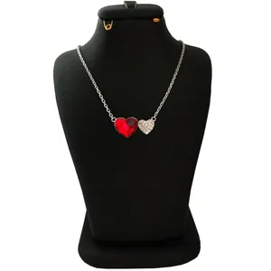 گردنبند نقره زنانه سواروسکی مدل قلب کد R