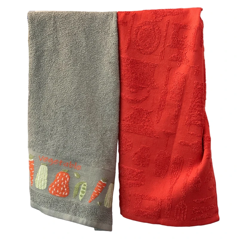 حوله دستی مادام کوکو مدل Carotte سایز 40x60 سانتی متر بسته 2 عددی