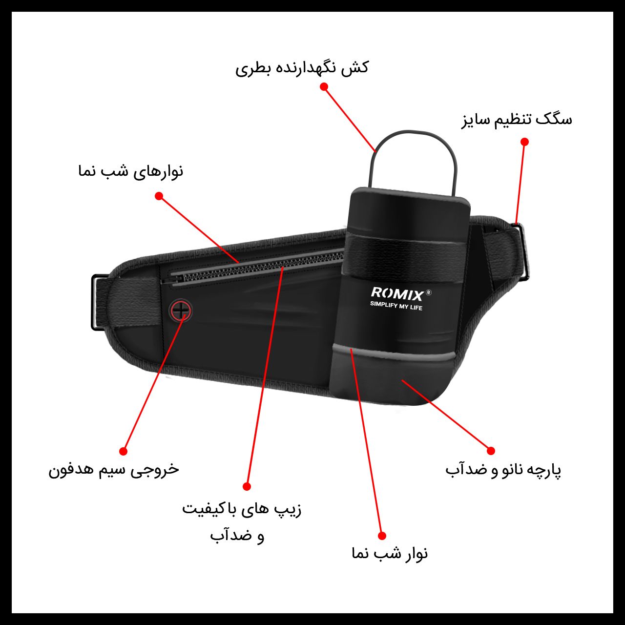 کیف کمری رومیکس مدل  RH23 -  - 7