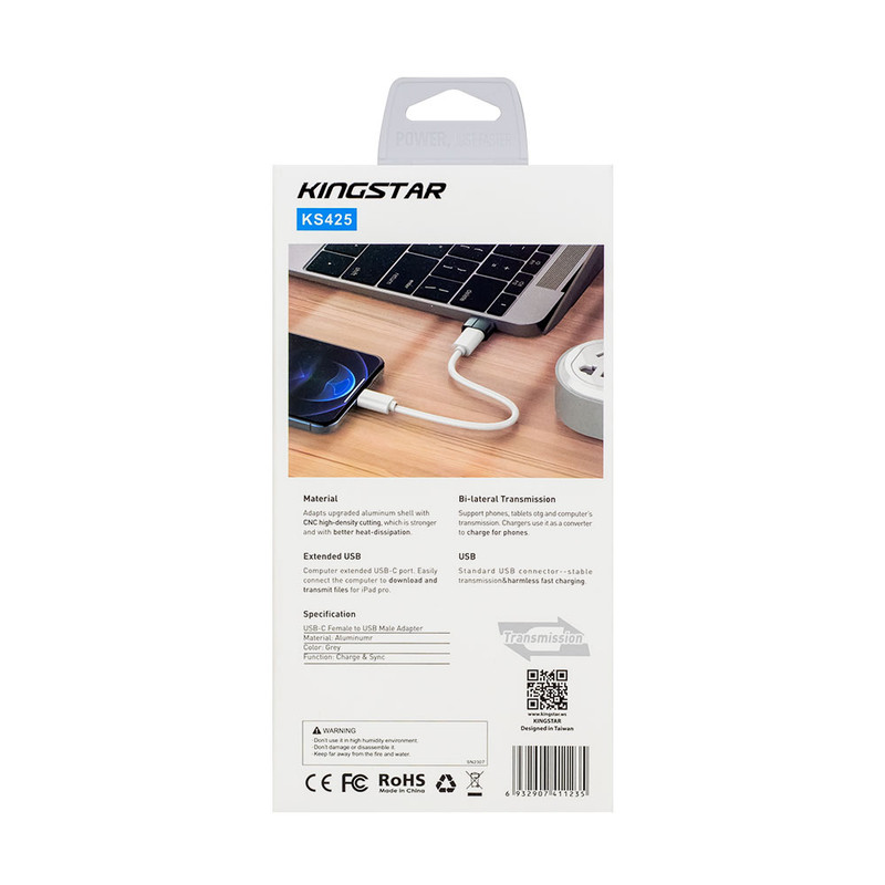 مبدل USB-C به USB OTG کینگ استار مدلKS425