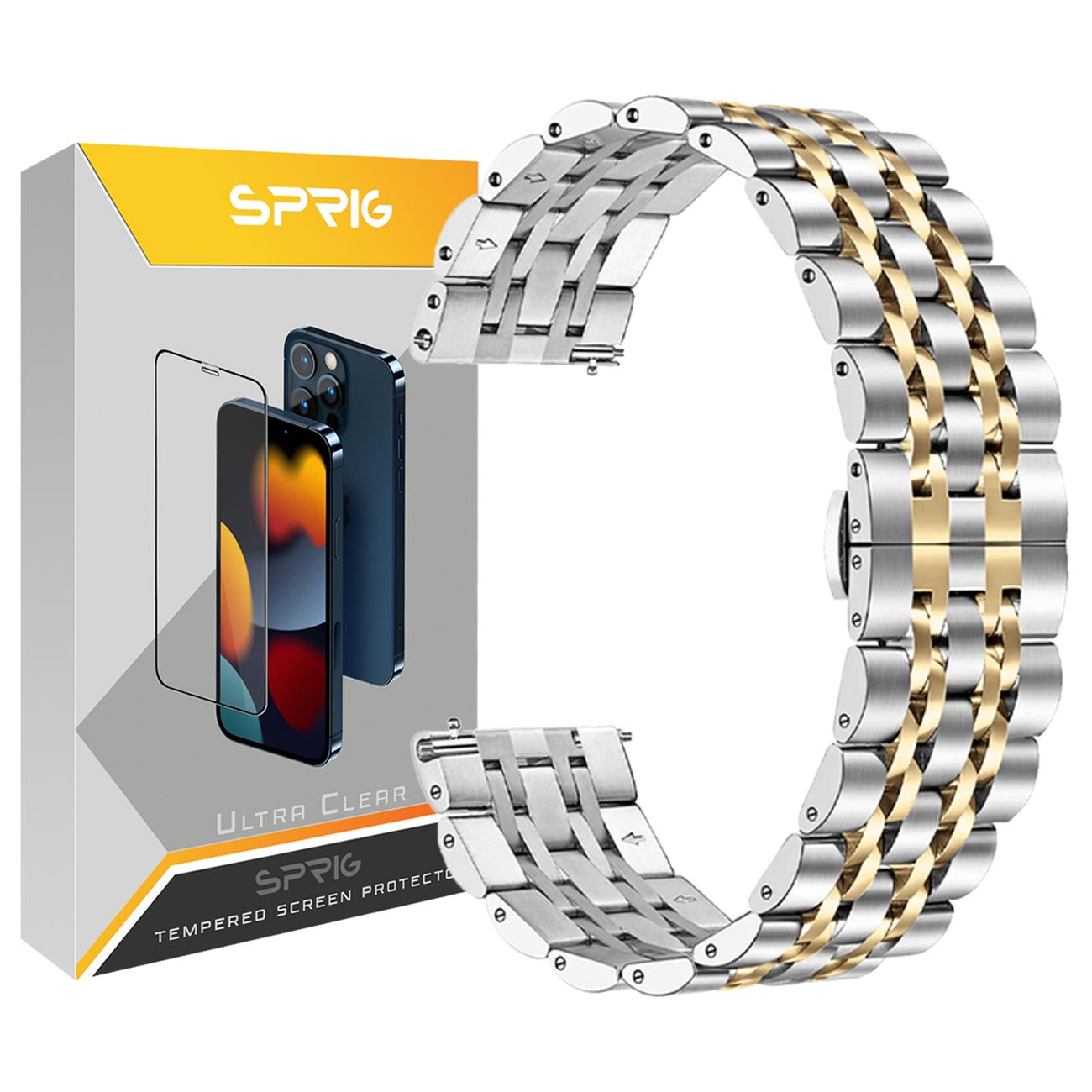 بند اسپریگ مدل 7Bid SLV مناسب برای ساعت هوشمند سامسونگ Galaxy Watch 4 40mm / watch 4 42mm / watch 4 44mm / watch 4 46mm -  - 1