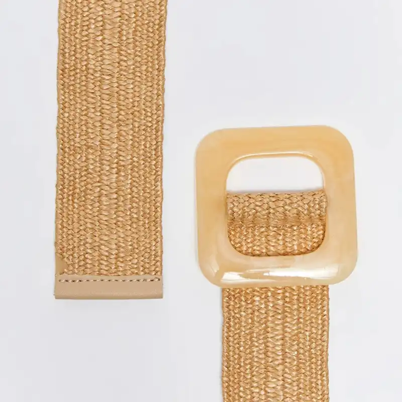 کمربند زنانه ال سی وایکیکی مدل حصیری صدفی