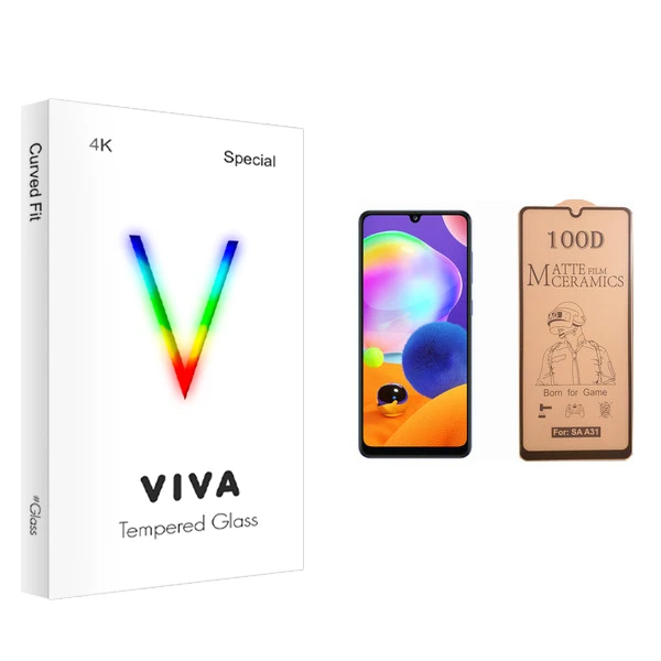 محافظ صفحه نمایش سرامیکی ویوا مدل 4K مناسب برای گوشی موبایل سامسونگ Galaxy A31