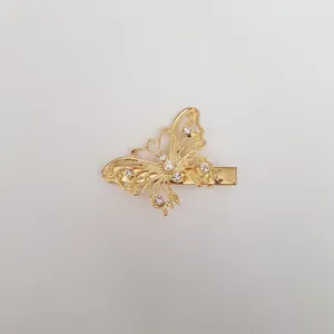 گیره مو زنانه مدل پروانه نگینی