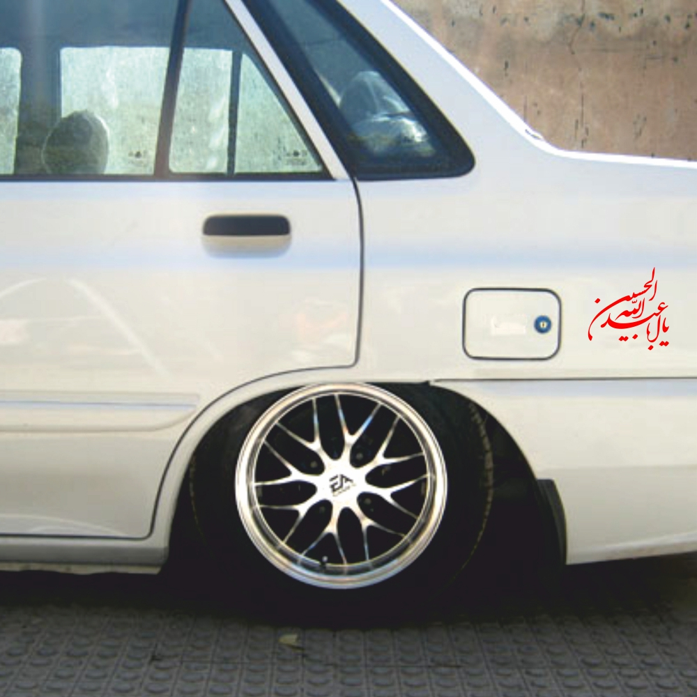 برچسب بدنه خودرو طرح محرم یا ابا عبدالله الحسین کد MT-R381