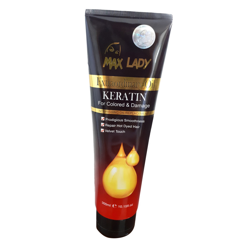 کرم مو مکس لیدی مدل KERATIN حجم 300 میلی لیتر